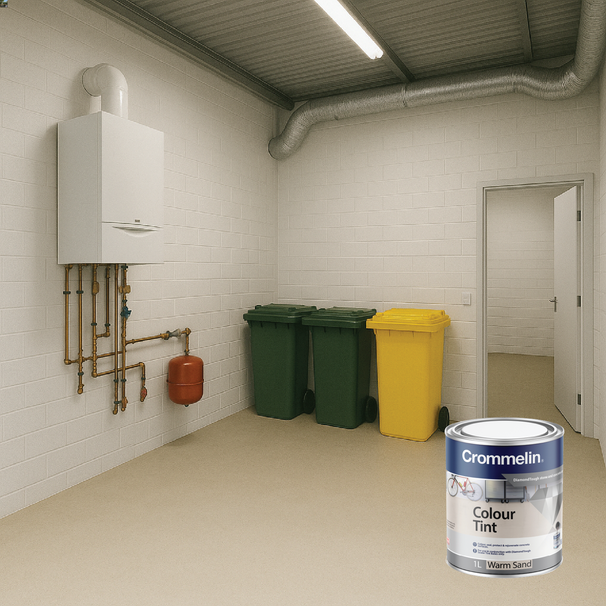 Crommelin Diamondcoat Warm Sand Tint 1L Solvent Based Easy Apply - SuperSaverAU - view 5
