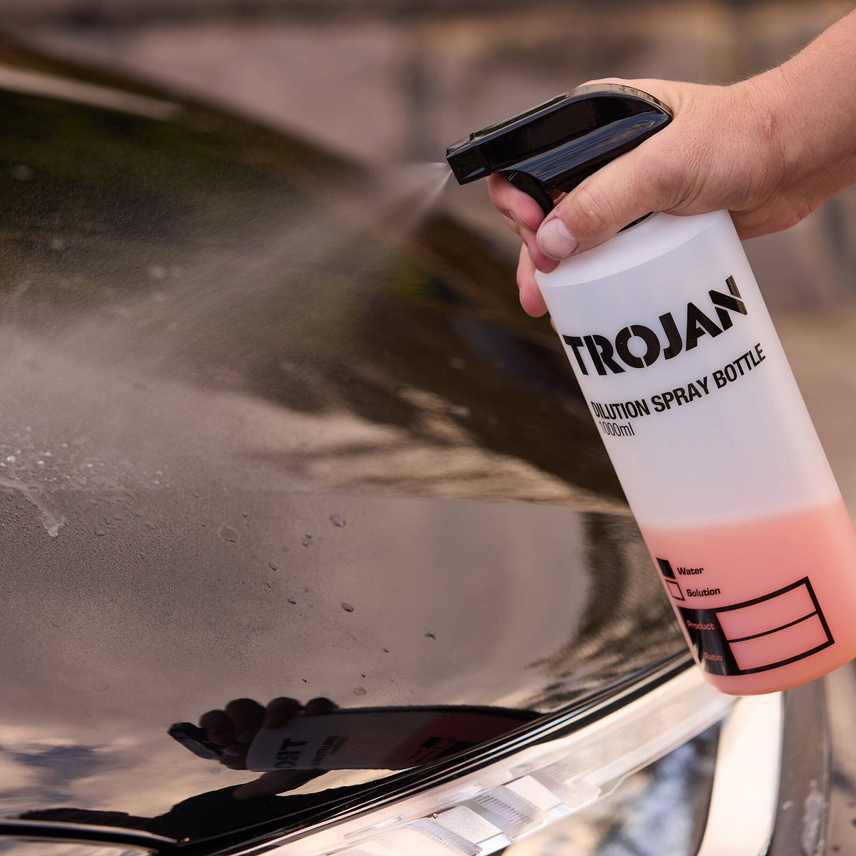 Trojan 1L Dilution Spray Bottle - Chemical-Resistant - 1000ml - Versatile Spray Functions - SuperSaverAU - view 3