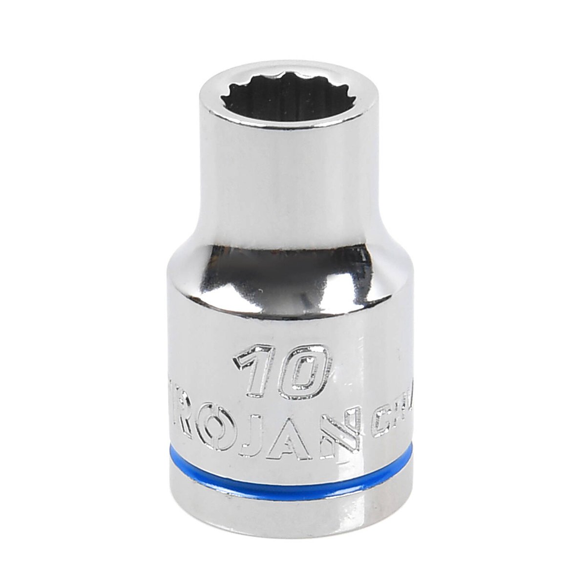 Trojan 10mm Socket 1/2 Drive - Polished Chrome Vanadium - Durable - 12-Point - SuperSaverAU - view 1