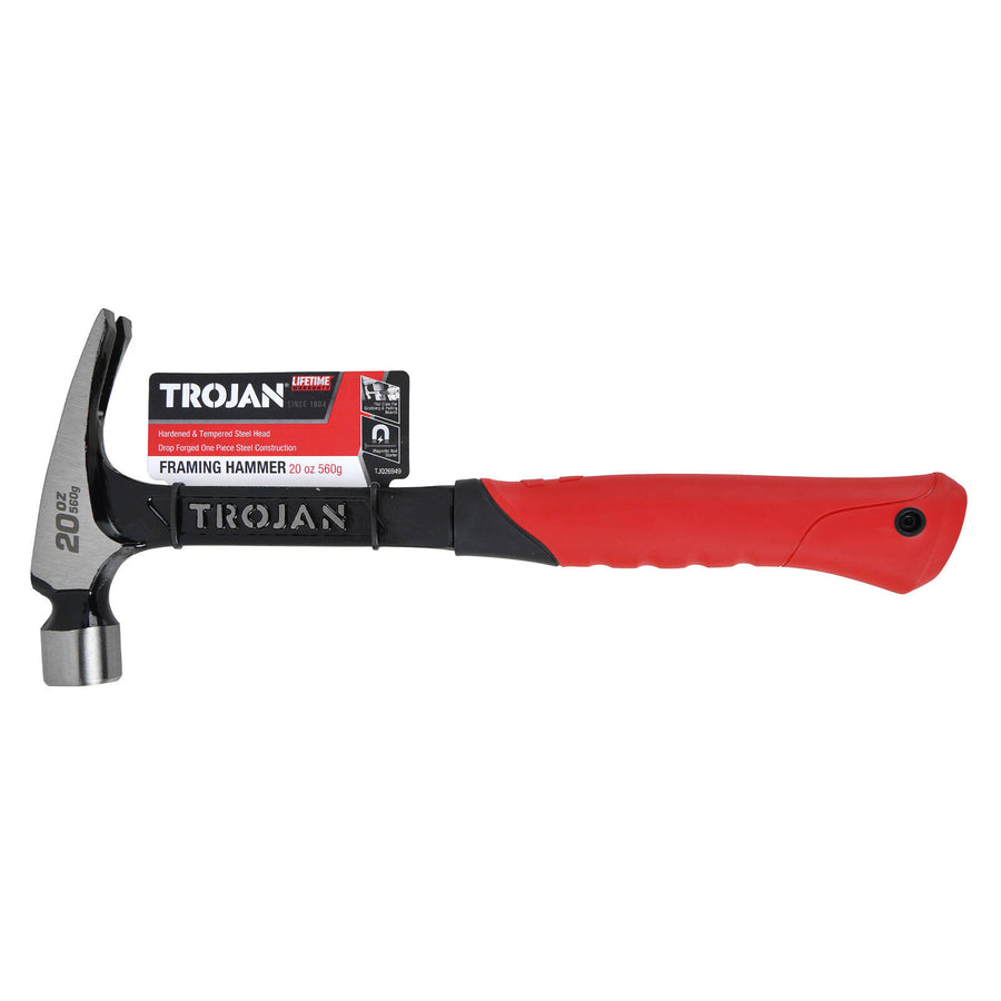 Trojan 20oz Steel Framing Hammer with Magnetic Nail Starter