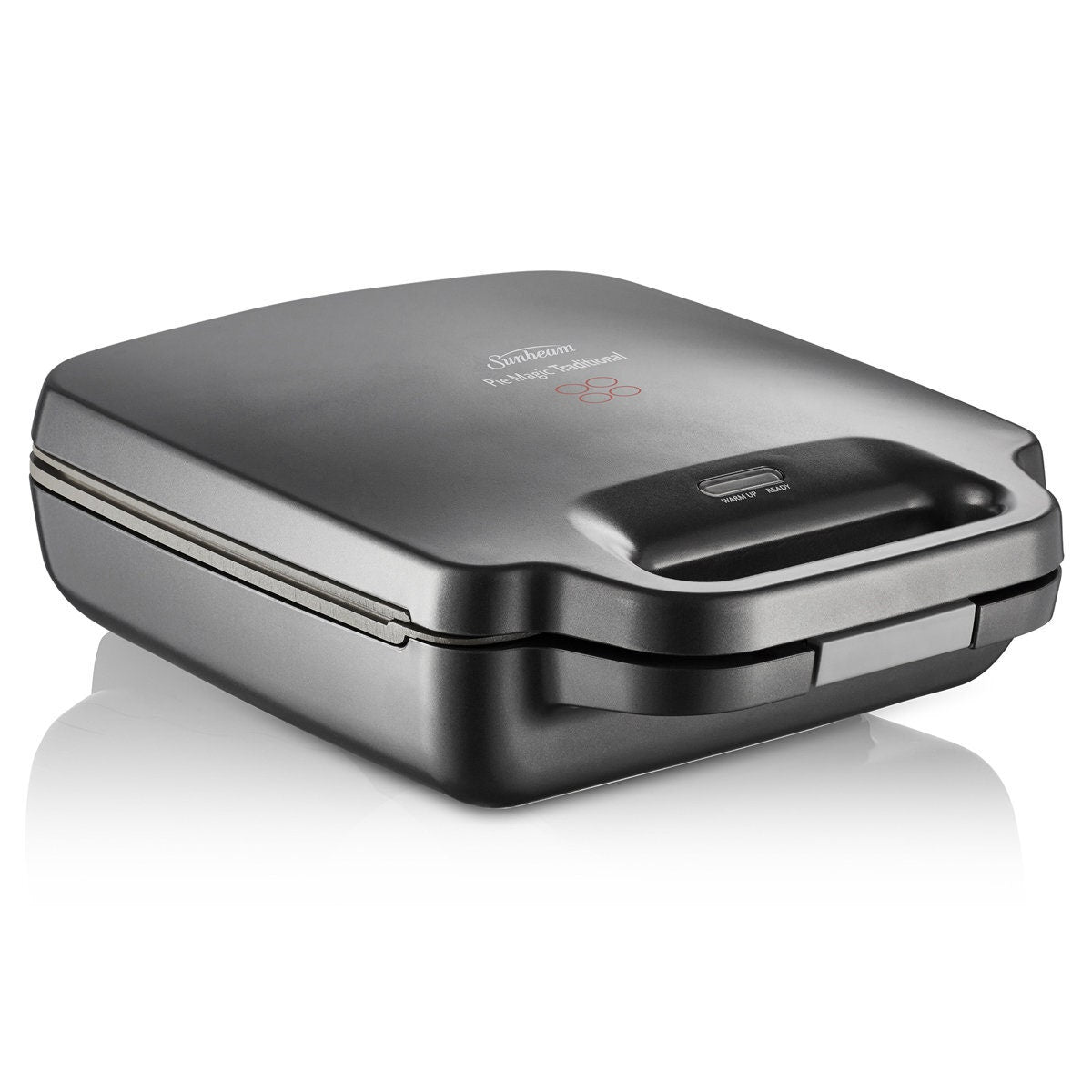 Sunbeam Pie Maker - Extra Deep Plates, Non-Stick, Pastry Cutters Included, Black - PM4800