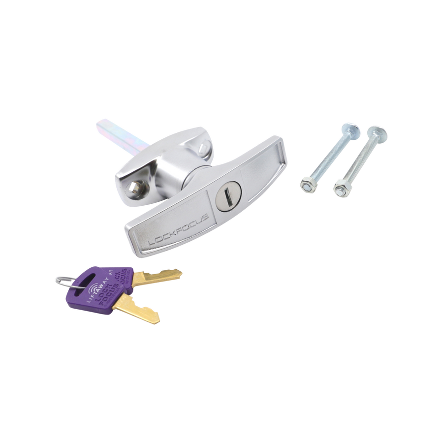 Liftaway T-Handle - Garage Door Lock - 95mm Steel - Easy To Fit - SuperSaverAU - view 1