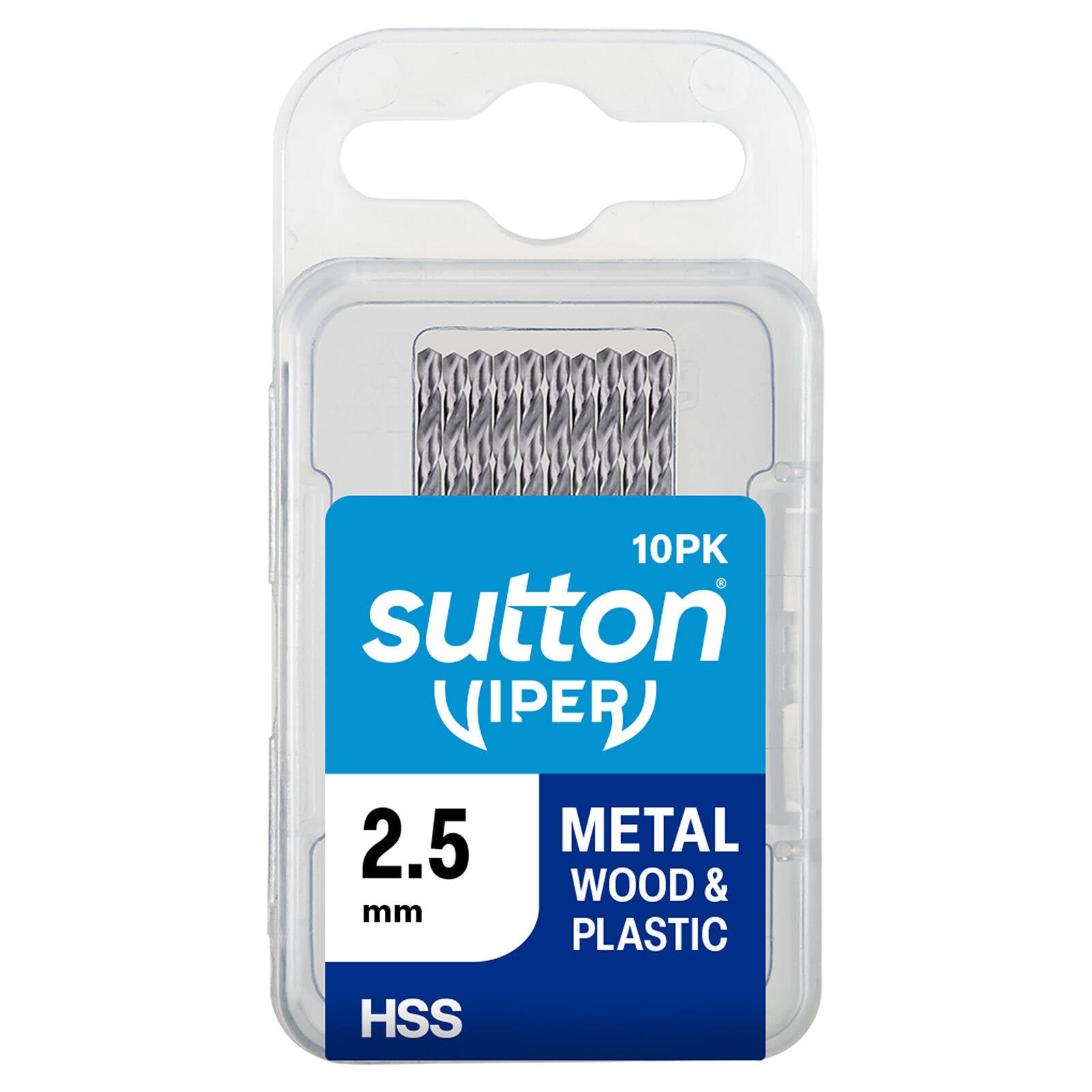 Sutton Tools Viper Metric Drill Bit 2.5mm - 10 Pack