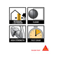 Sika Sikaflex-112 290ml Crystal Clear Adhesive Sealant