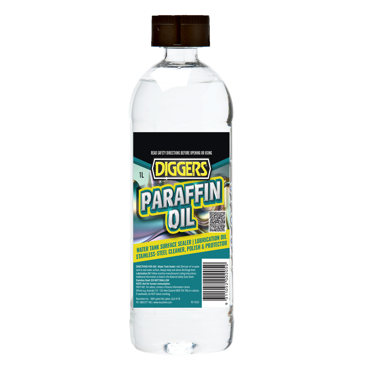 DIGGERS Paraffin Oil - 1 Litre - Hydrocarbon - Fuel and Lubricant - SuperSaverAU - view 1