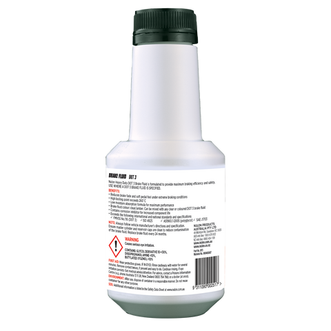 Nulon DOT 3 Heavy Duty Brake Fluid 500ml Glycol 260°C Boiling Point