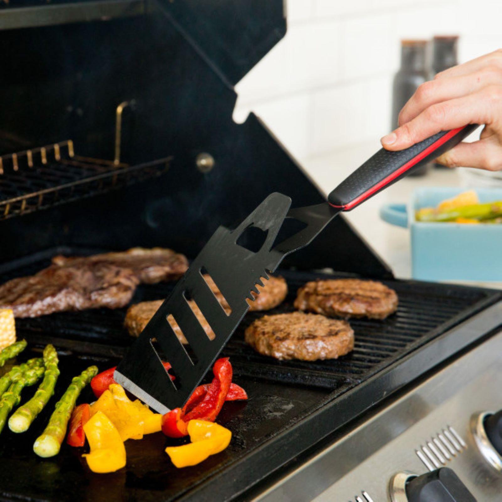 Matador 3 Piece Non-Stick Stainless Steel BBQ Tool Set Black
