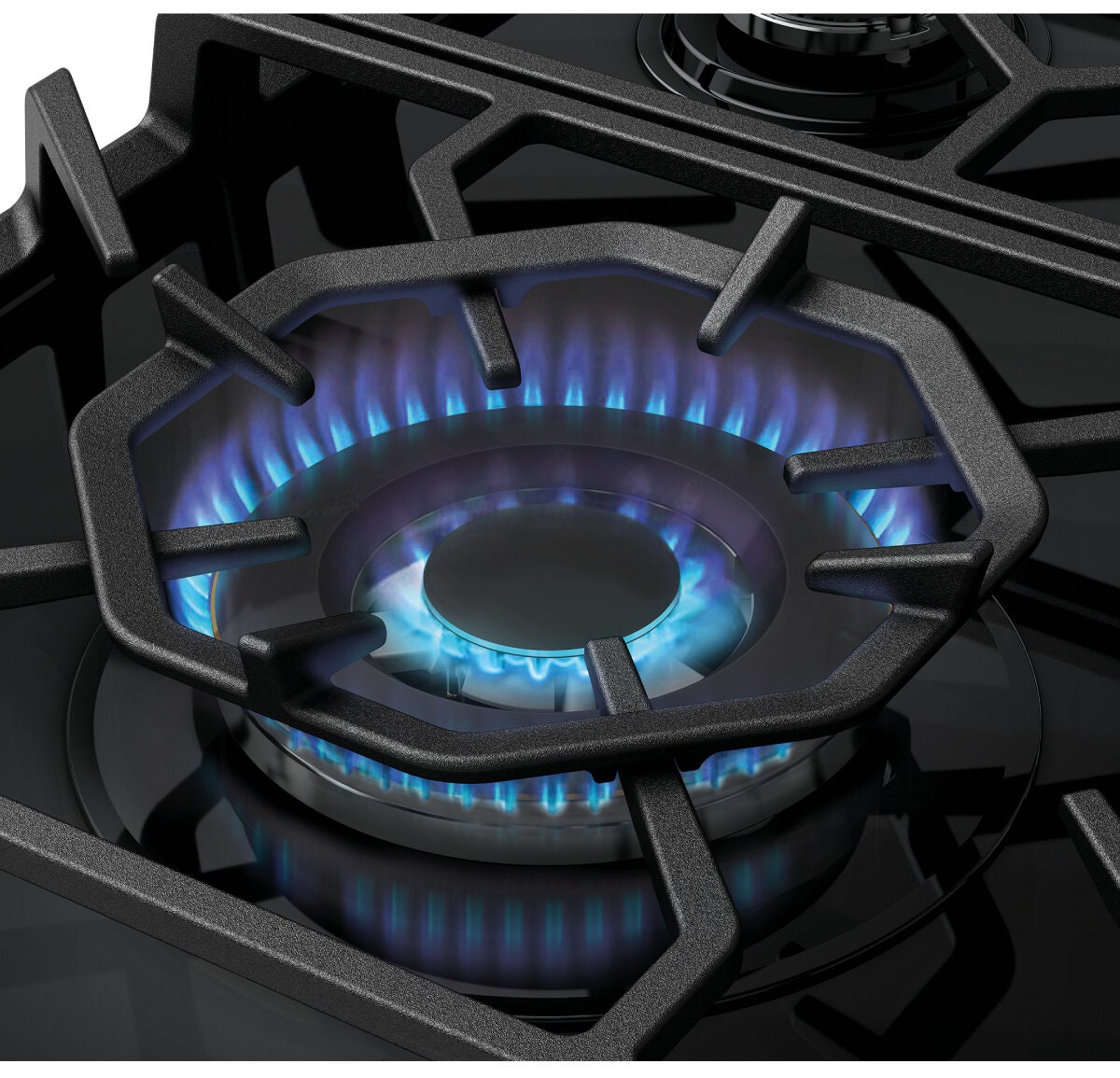 Westinghouse 60cm 3 Burner Gas Cooktop - Black Ceramic Glass - 19MJ/h Wok Burner - WHG639BD