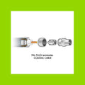 Antsig 75 Ohm Metal Line TV Plug, PAL Male Coaxial Connector, Nickel Plated