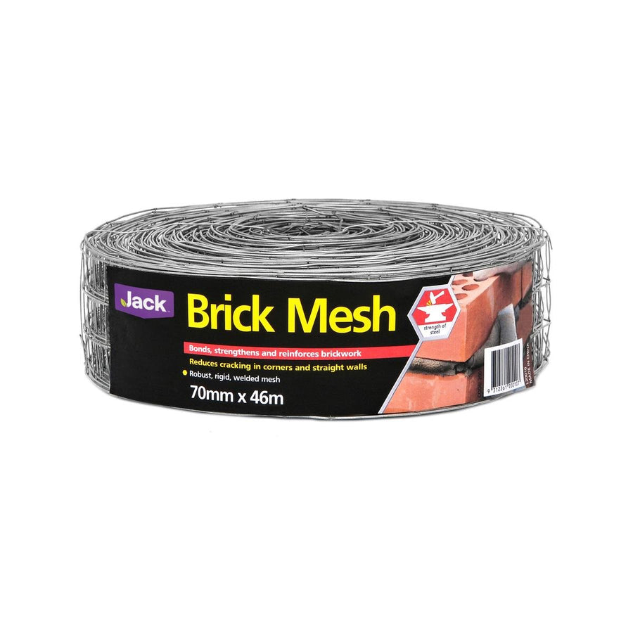 Jack Brick Mesh 70mm x 46m Galvanised Steel Extra Strength - SuperSaverAU - view 1