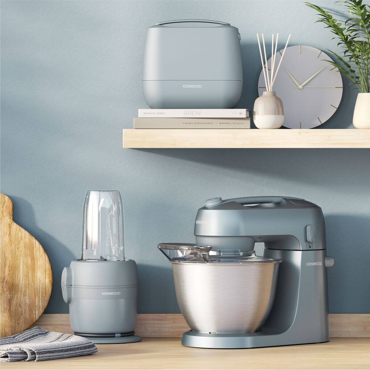 Kenwood MultiPro Go Blender and Food Processor 900W - Blue - Blend and Go Cup - FDP23380GY