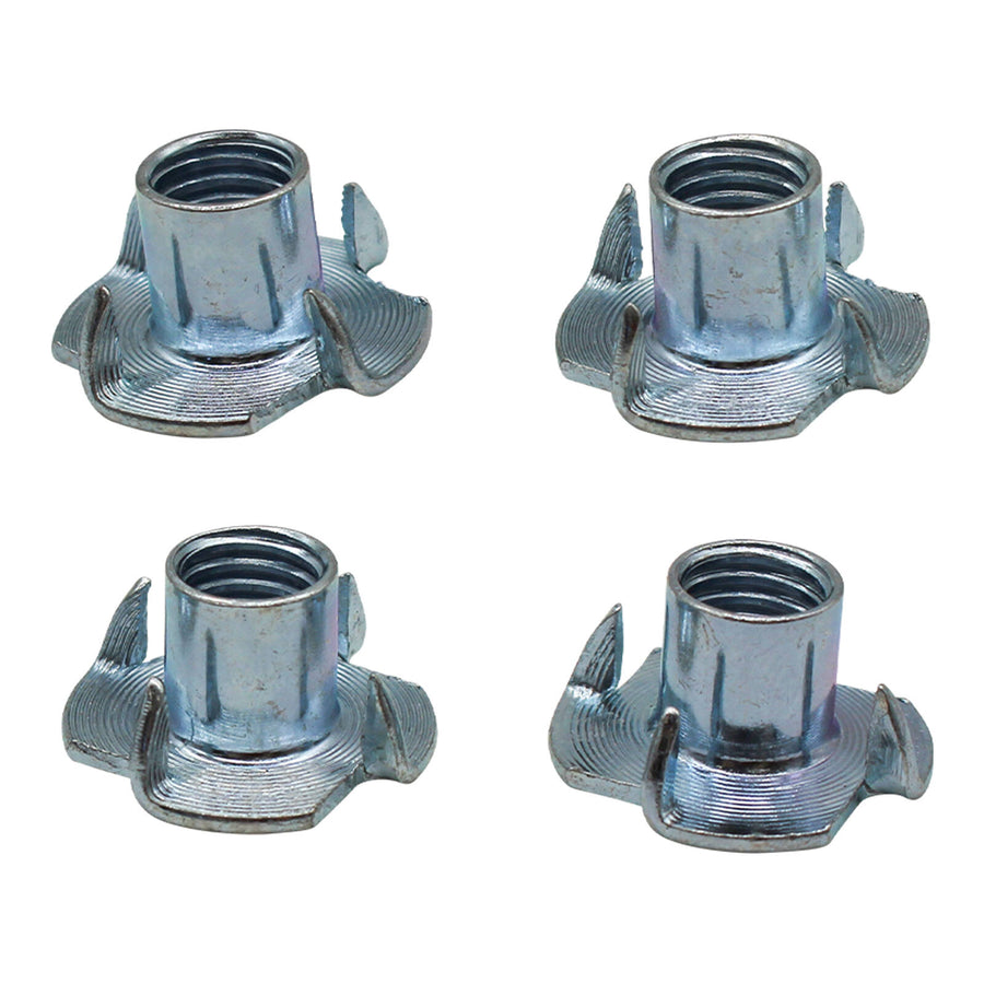 M10 Zinc Plated Steel T Nuts 4 Pack