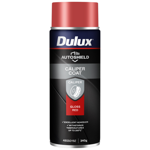 Dulux Autoshield Spray Paint - 340g Red Caliper - 250°C Resistance - 1m² Coverage - SuperSaverAU - view 1