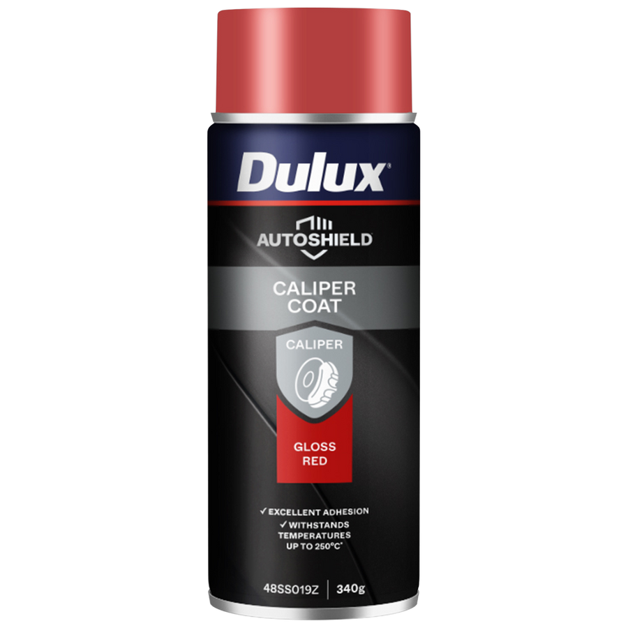 Dulux Autoshield Spray Paint - 340g Red Caliper - 250°C Resistance - 1m² Coverage - SuperSaverAU - view 1
