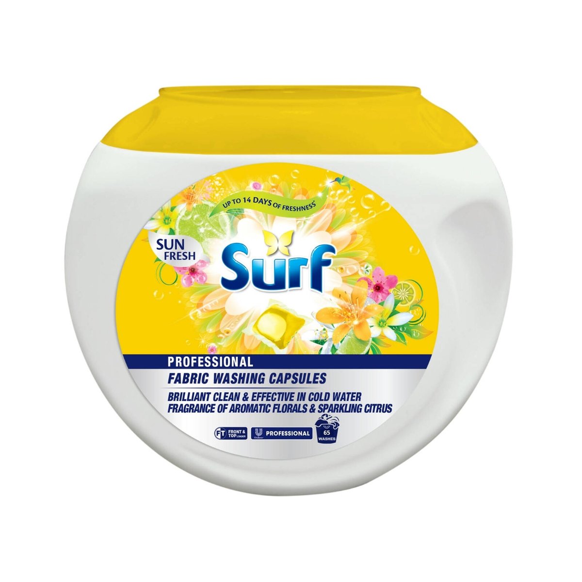 Surf Sun Fresh Professional Laundry Capsules 65 Pack - 65 Capsules - Quick Dissolving - Fresh Scent - SuperSaverAU - view 1