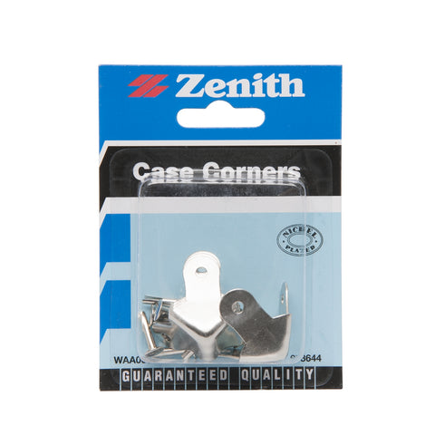 Zenith Nickel Plated Suitcase Corner - 4 Pack