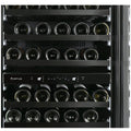 Artusi 125 bottle dual zone wine cellar - matte black, UV protected glass door, touch controls - AWC154BV
