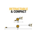 Dewalt 1m Retractable Charging Cable - 3 in 1 Type C, Micro USB, Lightning - Kevlar Reinforced - SuperSaverAU - view 4