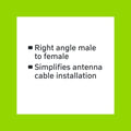 Antsig F Plug Pal Socket Right Angle - 75 OHM Connector - Compact Design - SuperSaverAU - view 2