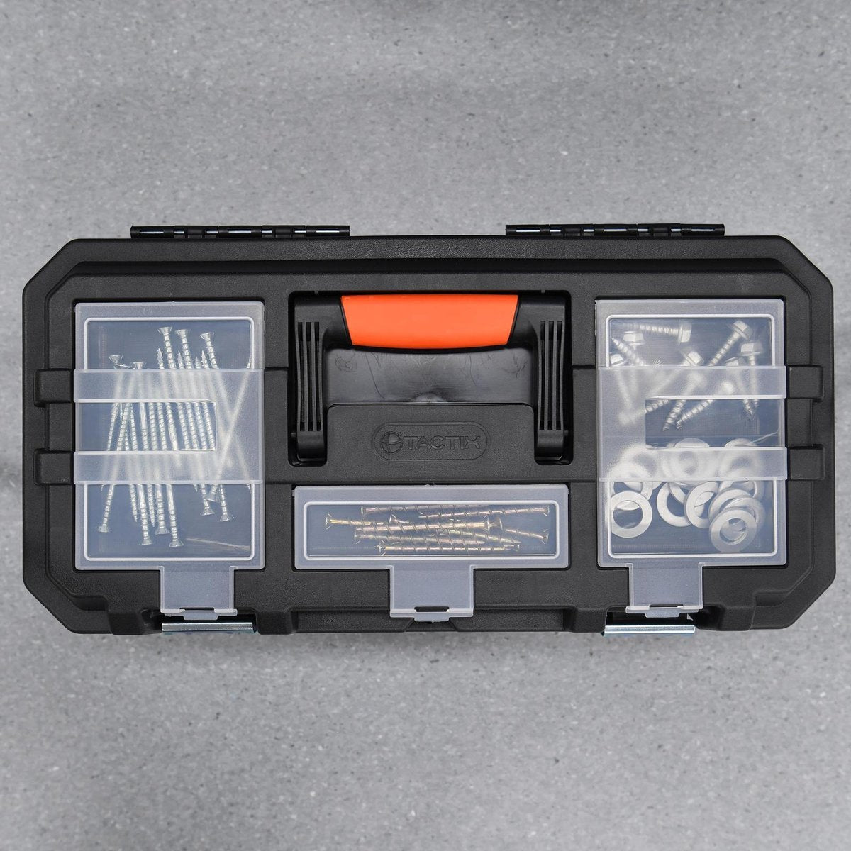 Tactix Tool Box - 507mm - Polypropylene - Compact Design - SuperSaverAU - view 2