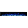 Modern Flames Spectrum 100 Inch Electric Fireplace - Black - Hybrid-FX Flame Technology - SPS-100BAUS