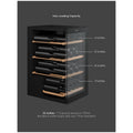 Vintec 35 Bottle Single Zone Wine Fridge - Black, UV-Protected Glass Door, UV-Free LED Lighting - VWS830FAS-X