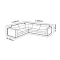 Mojo Premium Corner Lounge Outdoor Furniture Cover - 2600mm x 820mm x 830mm - UV Resistant - Water Repellent - SuperSaverAU - view 3