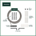 Garden Zen 5m 316 Stainless Steel Non Tensioned Wire Wall Plant Trainer Kit