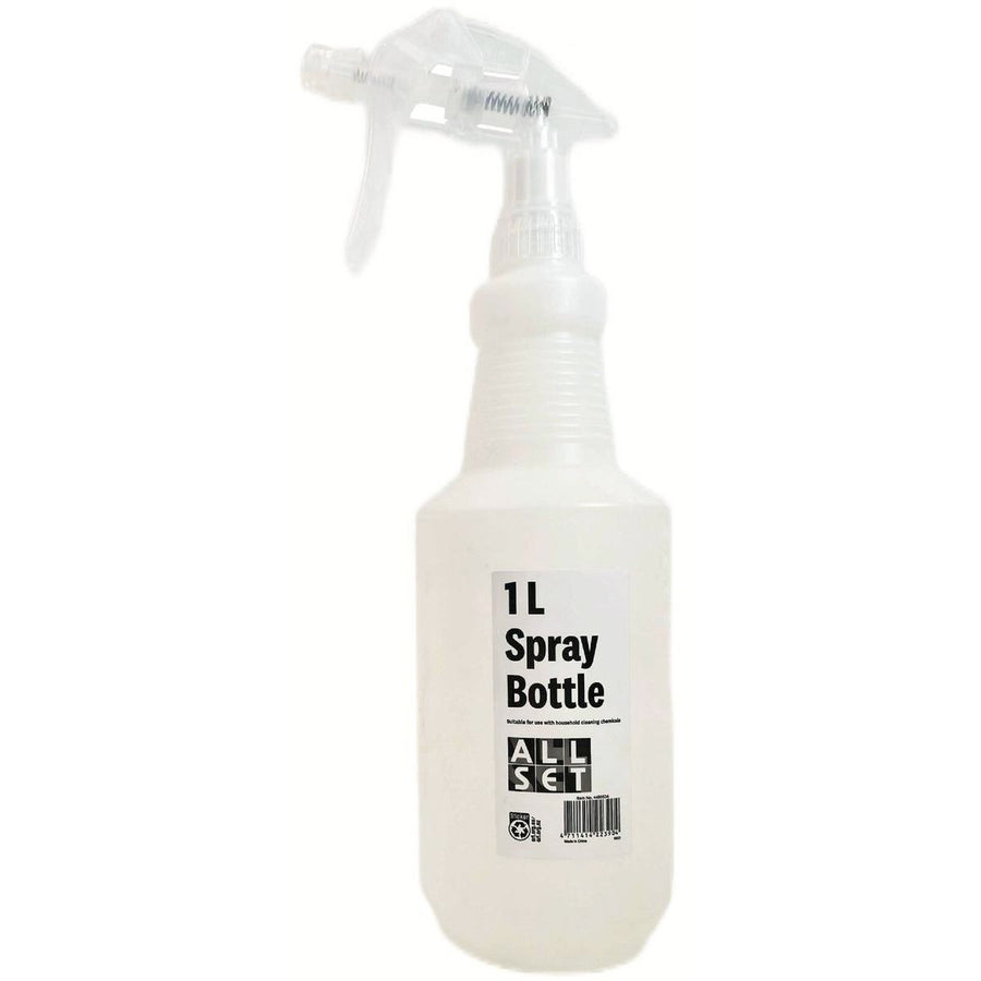 All Set 1L Plastic Spray Bottle - Durable PE - Adjustable Nozzle - Versatile - SuperSaverAU - view 1