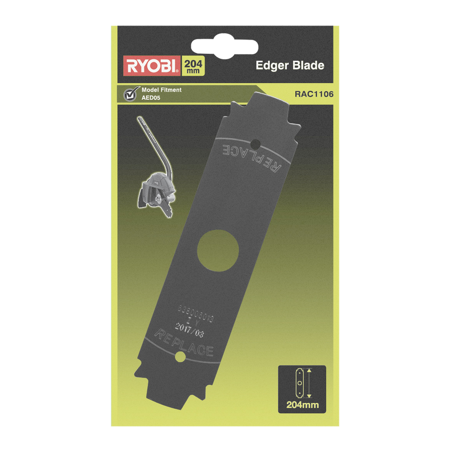 Ryobi 204mm Edger Blade - Replacement Blade - Hardened Steel - Double-Sided - SuperSaverAU - view 1