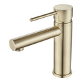 Mondella Resonance 35mm Brushed Brass Pin Lever Basin Mixer, 7.5L/min 4 Star WELS