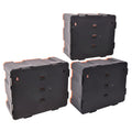 Tactix 6 Box Storage Modular Tower - Orange & Black Stackable Polypropylene Organiser