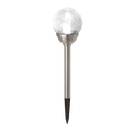 Solar Magic Led Crackle Ball - 11cm - Stainless Steel - Solar Powered - SuperSaverAU - view 1