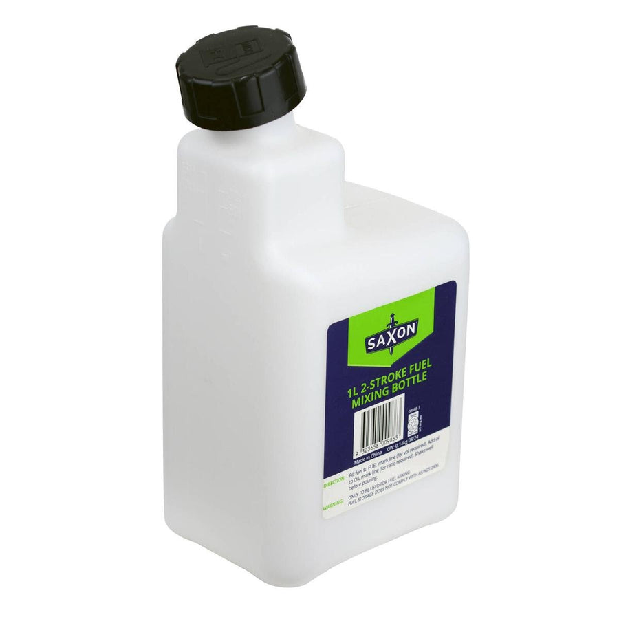 Saxon 1L 2 Stroke Fuel Mixing Bottle - Accurate Mixing Ratios - Lightweight - SuperSaverAU - view 1