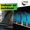 Croc Grip Glow-in-the-Dark Anti-Slip Grit Steps, 3 Pack