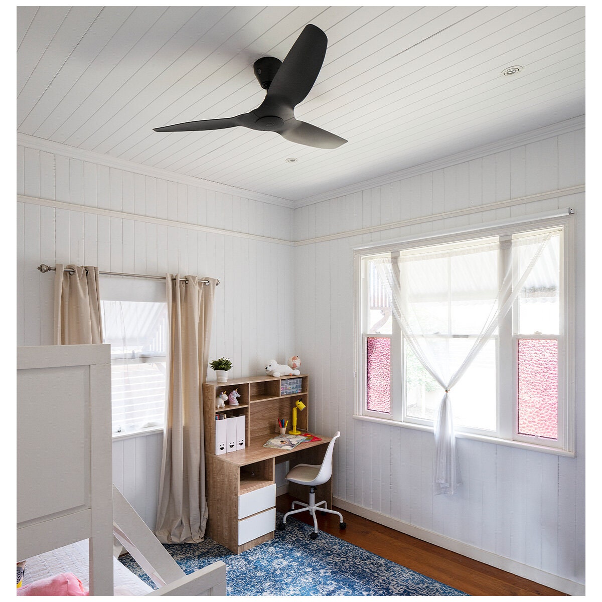 Big Ass Fans Haiku L 52 Inch Ceiling Fan - Black, 7 Speeds, 1595mm Drop Tube - HAIKUL-BL-52-1595MM