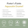 Porter's 1L Popcorn Aquasatin Eggshell Washable Interior & Exterior Paint