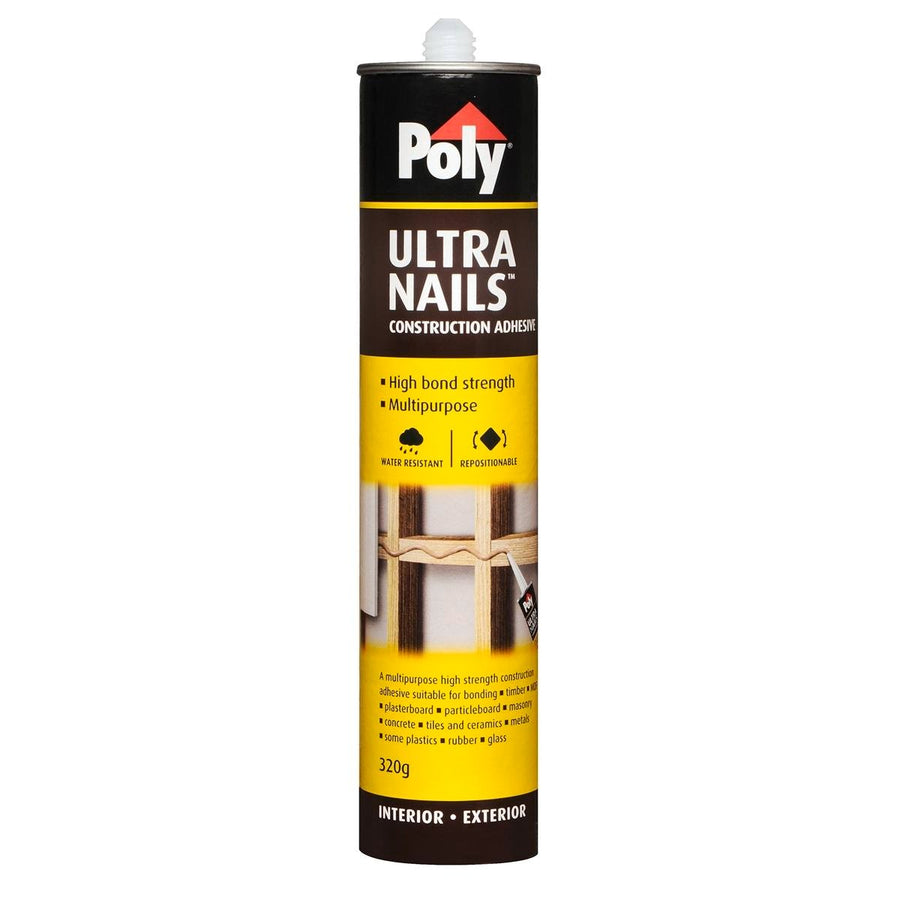 Poly Ultra Nails 320g Construction Adhesive - Polymer - High Bond Strength - SuperSaverAU - view 1