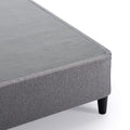 Zinus Keenan Single Ensemble Bed Base in Dark Grey - Steel Frame, 150kg Capacity - AU-BSLB-DG-S