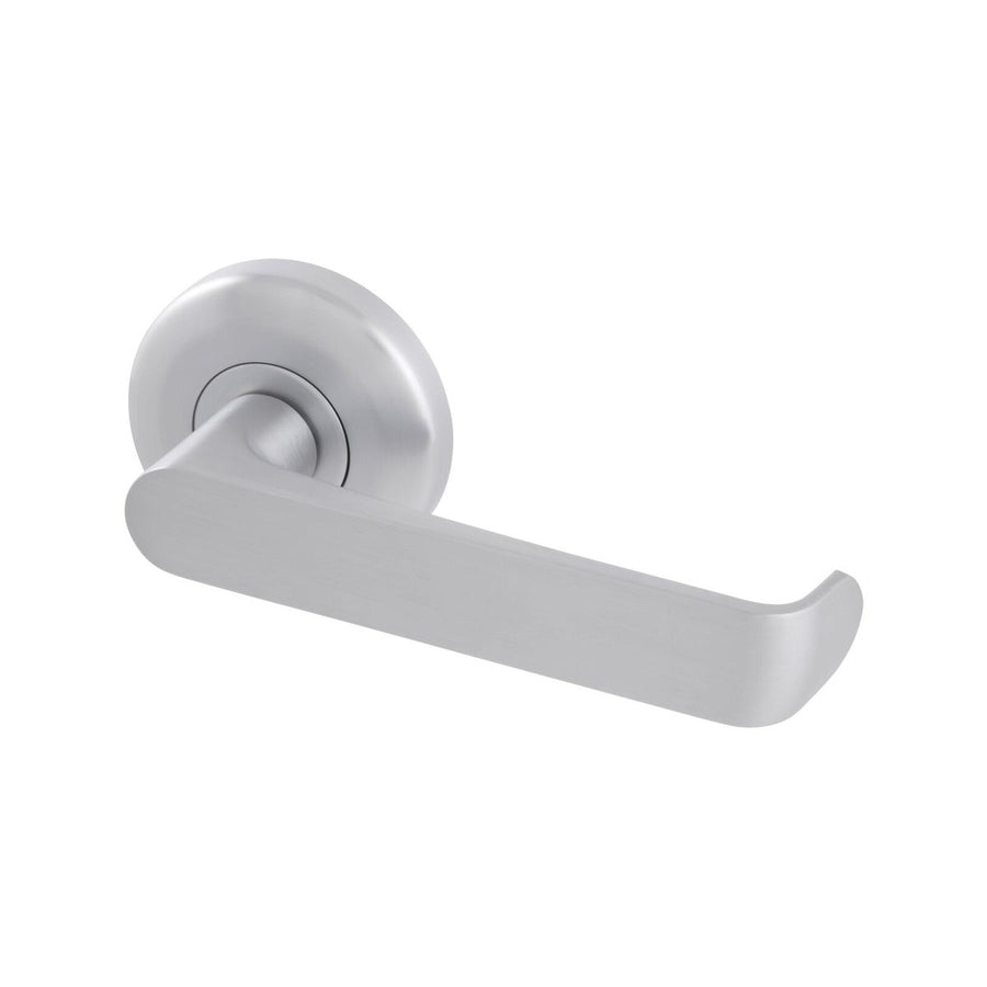 Gainsborough Neue Telo Passage Lever Set - Brushed Satin Chrome - 138mm x 65mm - Accessibility Design - SuperSaverAU - view 1