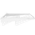 Flexi Storage Home Solutions White Double Slot Sliding Wire Shoe Rack - 600 x 97 x 430mm Steel