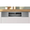 Bosch 60cm Series 8 Semi Integrated Dishwasher - 15 Place Settings - Brushed Steel - SBI8ECS01A