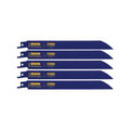 Irwin Bi Metal Reciprocating Saw Blade 5 Pack 8" 18tpi Black - SuperSaverAU - view 3