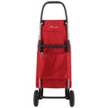Rolser I-Max 2-Wheel Folding Trolley - Aluminium Chassis, Backpack-Style Bag, Red - R-IMX304-1027