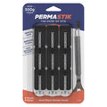 Permastik Small Self-Adhesive Kitchen Hooks 9 Pack - Black, Holds 500g