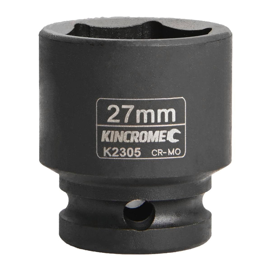 Kincrome 27mm Impact Socket - Chrome Molybdenum Steel - Rust Resistant - SuperSaverAU - view 1