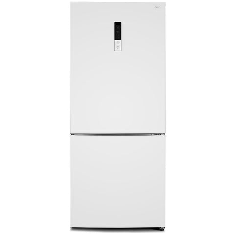 CHiQ 396L bottom mount fridge - white, frost free, 5 star energy rating, reversible door - CBM396NW3