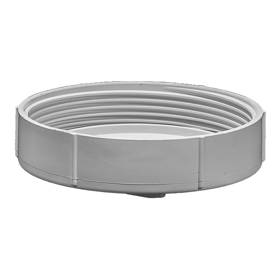 Holman 100mm PVC DWV Threaded Access Cap - Grey - Durable - Easy Install - SuperSaverAU - view 1