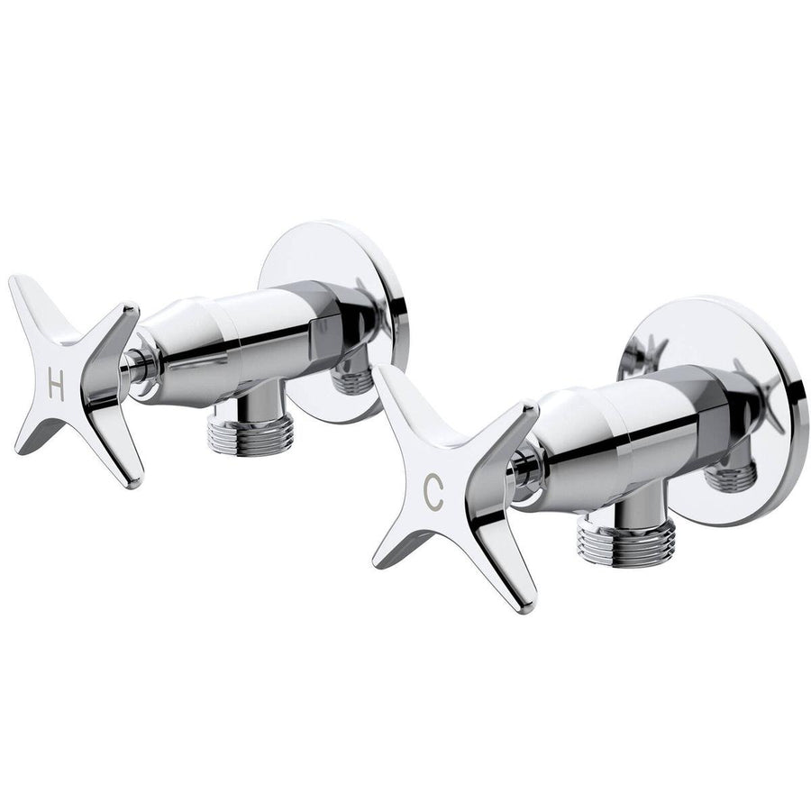 Caroma Chrome Elegance II Washing Machine Set - Lead-Free Brass - 64mm x 75mm x 110mm - Durable Design - SuperSaverAU - view 1