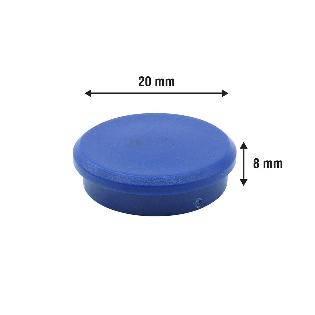 Everhang Blue Disc Magnet 25mm Ceramic 20 Pack Ideal For Whiteboards - SuperSaverAU - view 2